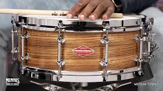 Craviotto 14x55 Private Reserve Zebrawood Snare Drum CRPR1455ZNI [upl. by Sherar983]