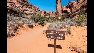 Devils Garden Primitive Trail  Arches National Park [upl. by Nyrrat]