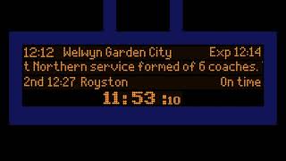 Announcement Emulation  1212 to Welwyn Garden City at Hatfield [upl. by Amand]