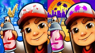 Subway Surfers North Pole VS Venice Beach Gameplay [upl. by Arriek]