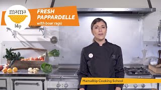 How to Make Pasta with Wild Boar Sauce  Pappardelle al cinghiale [upl. by Rutan]