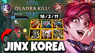 Jinx vs Smolder  ADC  Lol Korea Master Patch 144 ✅ [upl. by Rehpotsihrc]