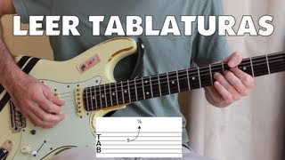 Cómo leer tablaturas para guitarra  Todas las técnicas bending ligados tapping armónicos [upl. by Erland]