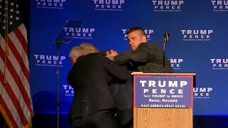 Donald Trump rushed off stage at campaign event [upl. by Odlanar]