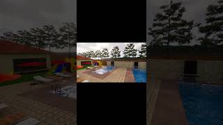 Swimming Pool walkthrough Render Video sketchup new youtubeshorts ytshorts design [upl. by Almeeta]