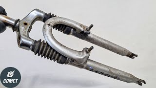 ASMR Restoration Old Bike Suspension Fork [upl. by Arlee]