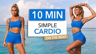 10 MIN SIMPLE CARDIO  On The Beat I not embarrassing suitable for public places easy to follow [upl. by Edson]