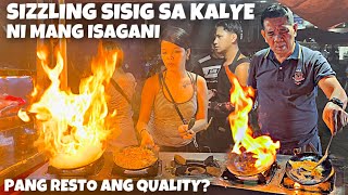 DINUDUMOG NA STREET FOOD SIZZLING SISIG SA CUBAO SOLID NA STREET FOOD SA QC  FILIPINO STREET FOOD [upl. by Lora]