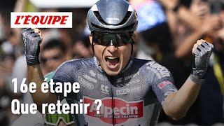 Tour de France 2024  Chute de Girmay 3e victoire de Philipsen  Que retenir de la 16e étape [upl. by Caprice589]