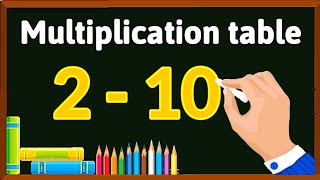 Multiplication table for kids  multiplication tables 2 to 10  learn Tables 2  10  Multiplication [upl. by Derwin792]