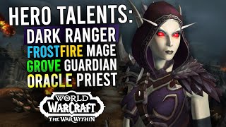 NEW HERO TALENTS Hunter Druid Mage And Priest Preview for World of Warcraft The War Within [upl. by Ellehcram438]