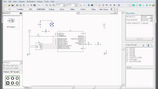 DipTrace Schematic Capture ATtiny2313 breadboard header [upl. by Hassi]