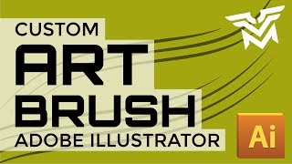 How to Make a Custom Art Brush in Adobe Illustrator [upl. by Arabeila]