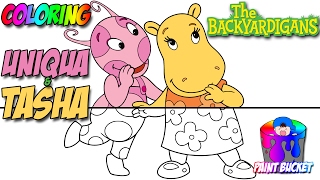 The Backyardigans Coloring Pages  Nickelodeon Nick Jr Coloring Book for Kids to Learn Colors [upl. by Nairbo]