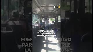 Paró el colectivo para acomodarle la corbata a un pequeño abanderado ❤️ [upl. by Akahc750]