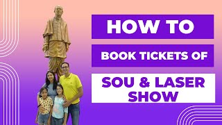 Statue of Unity Online Ticket Booking 2024 Step by Step GuideHow to book SOU amp Laser Show ticket [upl. by Doowle360]