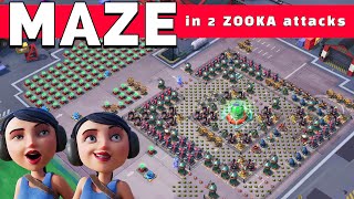 MAZE in 2 Zooka attacks 😳 MUST WATCH  the best BOOM BEACH operation gameplaystrategytipsamptricks [upl. by Enywad]