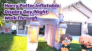 Harry Potter Inflatable Display DayNight Walk Through [upl. by Eiresed]