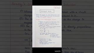 Electromagnetic Induction Notes  Class 12  Physics  NEET  CBSE  HSC neet class12notes [upl. by Darill]