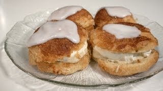 Danish pastry Cream Puffs  Carnival Buns [upl. by Eak710]