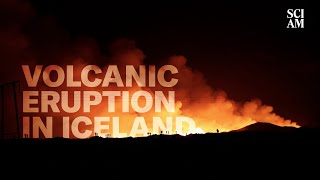 Incredible Footage of the Volcanic Eruption in Iceland [upl. by Staffard]