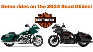 Test riding the 2024 Road Glide and CVO Road Glide ST [upl. by Yanehc]