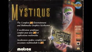 Matrox Mystique 220 PCI 4Mb 22062023 [upl. by Noyrb]