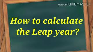 How to calculate the leap year learn the leap year in English [upl. by Jenna]