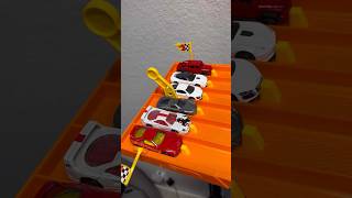 Racing Matchbox Cars on Hot Wheels Track [upl. by Einitsed566]