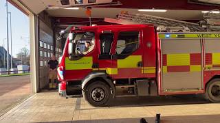 Rawdon Fire Station in Leeds 999 turn out December 2019 [upl. by Nylac]