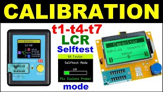 Comment étalonner le testeur LCR T1  LCR T7  LCR T4 calibration tc1 tc7 tester électronique [upl. by Enimsay]