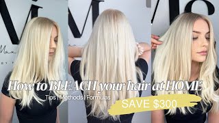 How to BLEACH your hair at HOME SAVE 300 [upl. by Ursel]