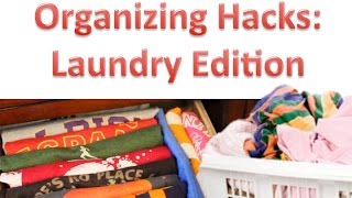 FREE ORGANIZING HACKS  Easy Laundry Edition [upl. by Aryl]