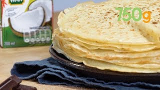 Recette de la pâte à crêpes au lait de coco  750g [upl. by Allekim192]