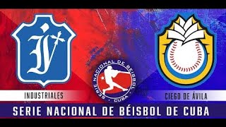 Ciego de Avila vs Industriales  1er juego 63 SNB [upl. by Ahseya]