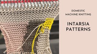 Machine knitting  Intarsia Patterns [upl. by Binni408]