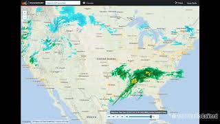 2017 December USA Weather Radar Time Lapse Wunderground [upl. by Lezti]