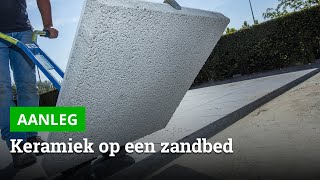 GeoCeramica leggen  BESTE MANIER voor een terras van keramische tuintegels  Bestratingswebnl [upl. by Anitsrihc]