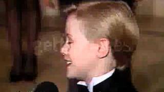 Macaulay Culkin Interview Golden Globes Awards 1991 [upl. by Sucirdor]