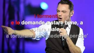 Tiziano ferro  La differenza tra me e te  Karaoke con testo [upl. by Laroc]