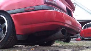 MKIII 7MGTE Supra 3quot Turbo Back to 4quot Axle Back Exhaust Idle [upl. by Dick]