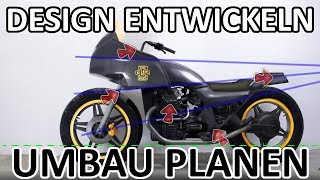 Motorrad Design Skizze erstellen und Umbau planen  GIMP Zeitraffer [upl. by Annawad]