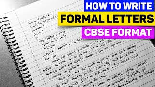 Formal letter writing in english class 10  How to write a formal letter dearsir [upl. by Abbye]