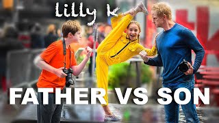 FATHER vs SON Dance Moms Challenge ft Lilly K [upl. by Buchheim]