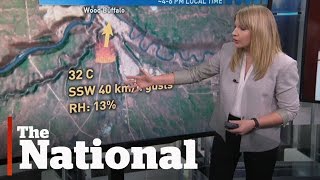 How weather has affected the Fort McMurray wildfire [upl. by Yrelbmik]