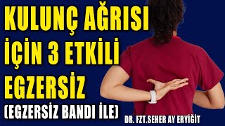 KULUNÇ AĞRISI İÇİN 3 ETKİLİ EGZERSİZ LASTİKLE aktifizyo fiziktedavi sırtağrısı [upl. by Ardnahc564]