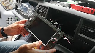 Ford Transit Mk7 Android Head unit install [upl. by Tonkin729]