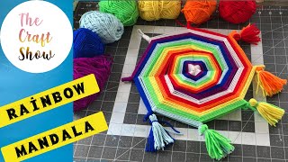 HOW TO MAKE YARN MANDALA  EYE OF GOD CRAFT  MANDALA WEAVING [upl. by Eyt728]