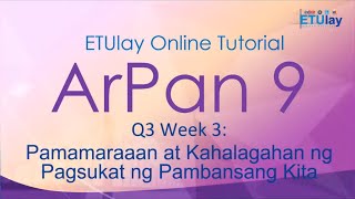 Pamamaraan at Kahalagahan ng Pagsukat ng Pambansang Kita  Grade 9 AP  Quarter 3 Week 3 [upl. by Quitt]