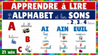 Apprendre à lire  Montessori  Lalphabet et les sons de 2 3 et 4 lettres  Exercice de lecture [upl. by Eyeleen]